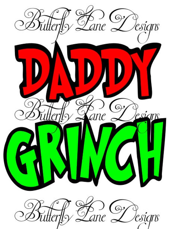 Download Free Daddy Grinch Svg File Only Etsy SVG DXF Cut File