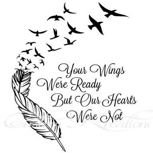 Tus alas estaban listas, nuestros corazones no eran archivos SVG