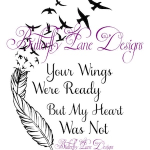 Tus alas estaban listas, mi corazón no: Samantha Font.   Archivo SVG