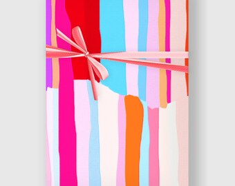 Stripes Wrapping Paper, Modern Digital Gift Wrap, Minimal Gift Wrap, Wrapping Paper, Holiday Wrap, Printable Wrapping Paper, DIGITAL FILE