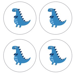 4x Dinosaurier-Einladungskarten-Set : Geburtstag Bild 3