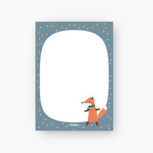 Blocco note per bambini 4x o 10x: Mr. Fox A6, 25 fogli