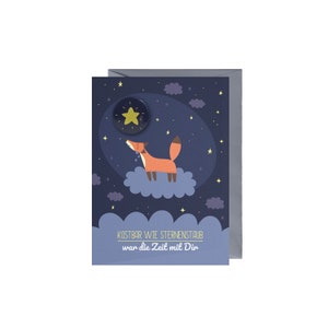 Trauerkarte Kind/ Baby (Sternenkind): Fuchs