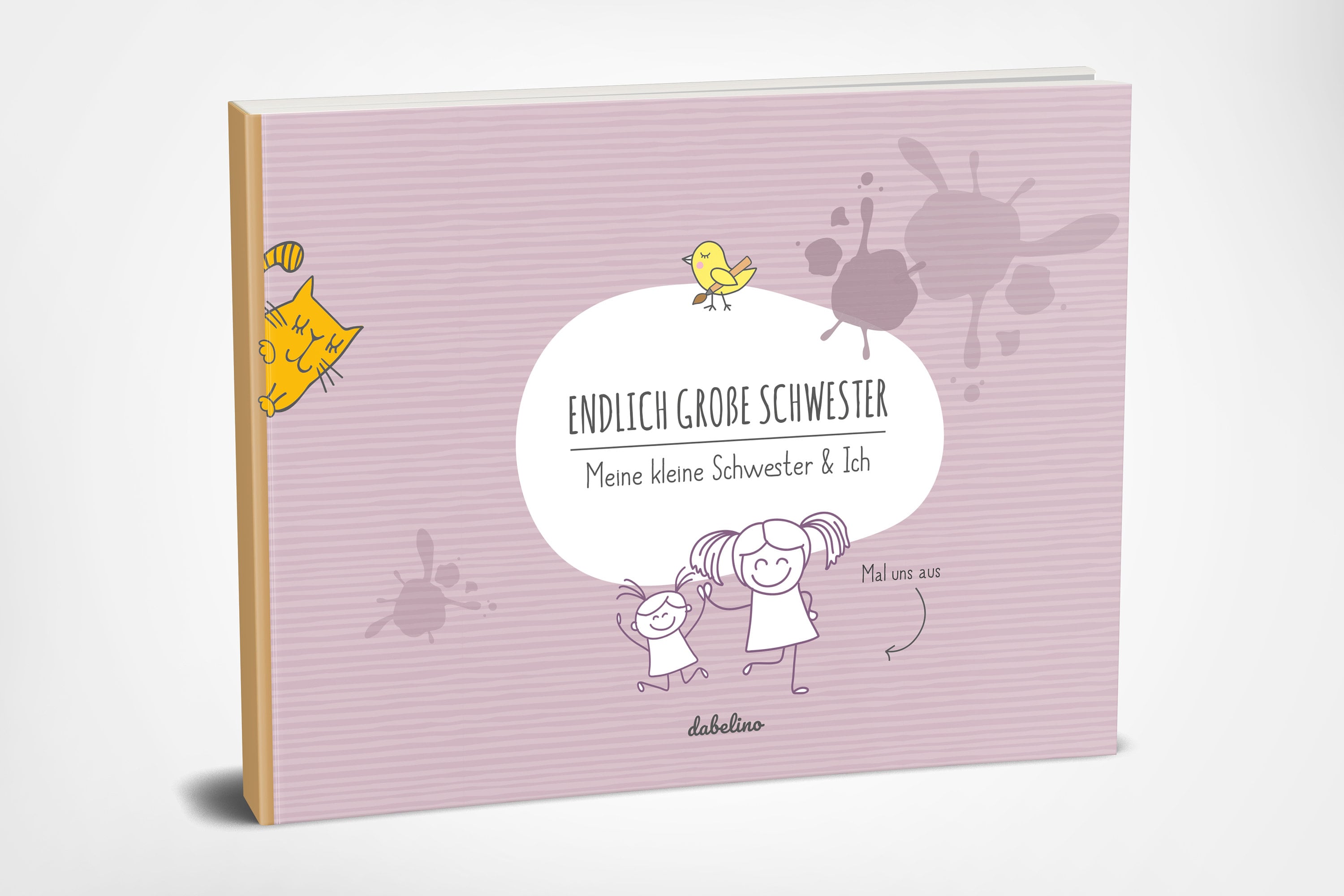 Glückwunschkarten-Set „Kleiner Bruder & Große Schwester“ – Zur Geburt, Aus Recycling-Papier (DIN A6)