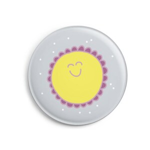 Kinder-Button Sonne Ø31mm Mitgebsel Kindergeburtstag Bild 1