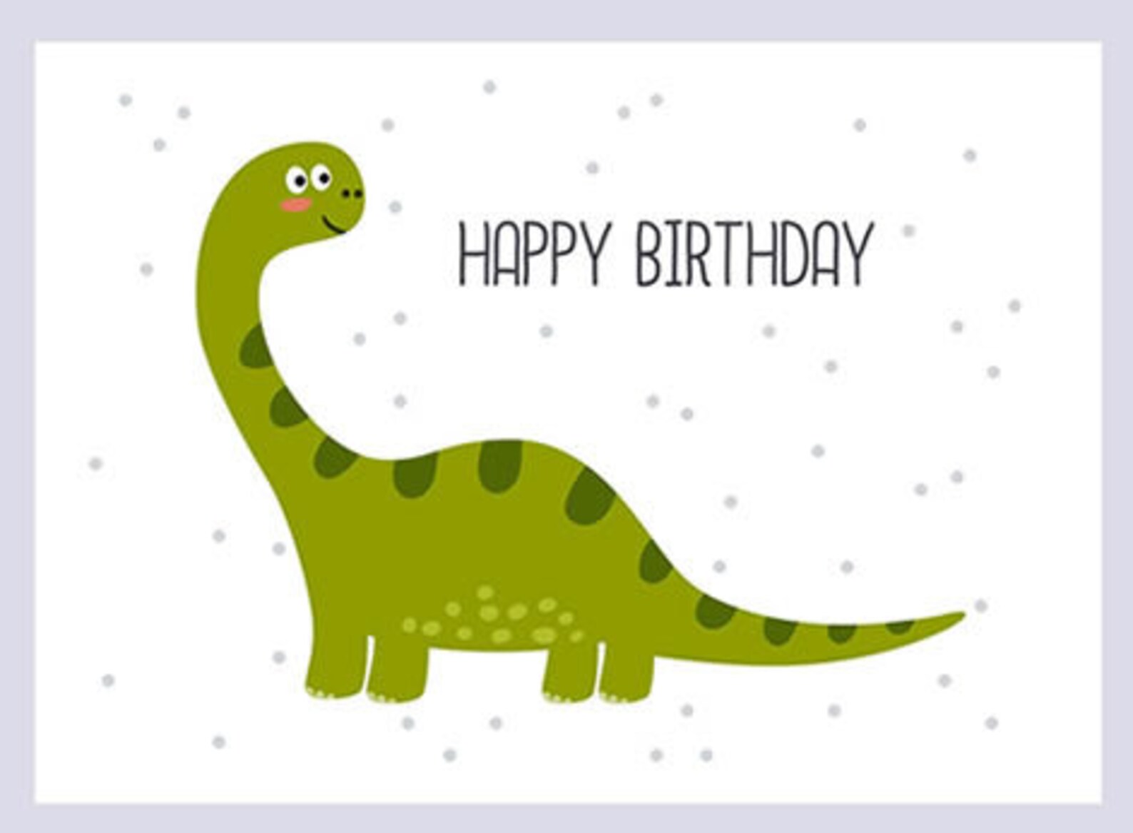 KinderGeburtstagskarte Dinosaurier grüner Dino Etsy