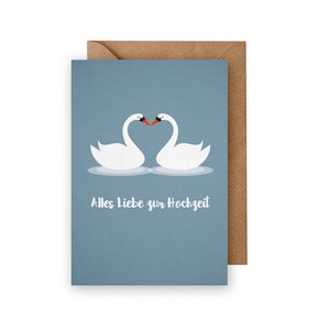 Karte Hochzeit/ Glückwunschkarte zur Hochzeit/ Öko
