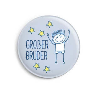 Button: Großer Bruder Geschenk zur Geburt inkl. Karte Bild 1