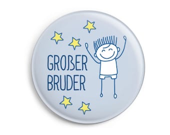 Button: Großer Bruder | Geschenk zur Geburt inkl. Karte