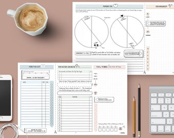 Weekly Planner (200 pages, A4): Motivation + Focus | Mini Desk Pad