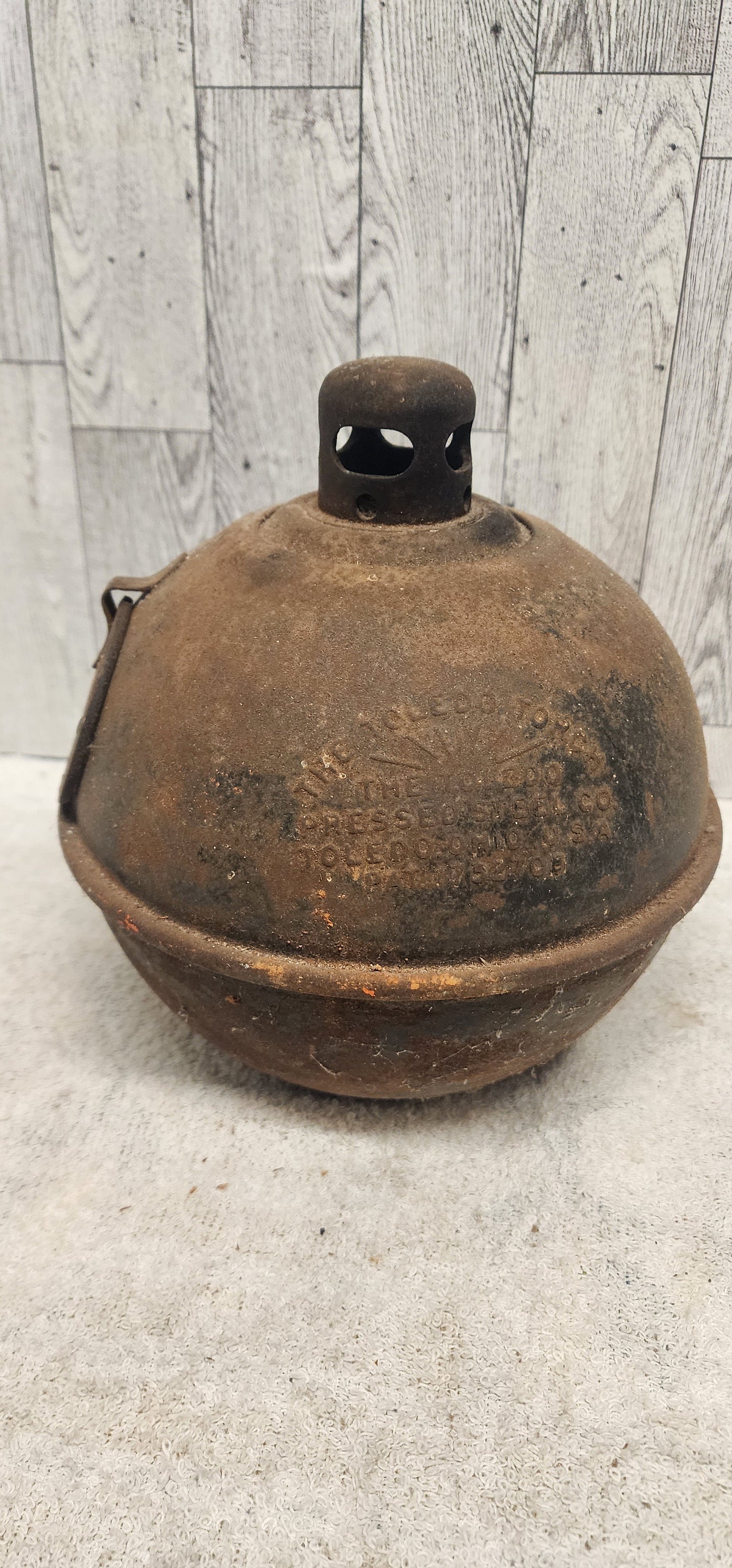 Vintage Antique Toledo Torch Kerosene Road Flare Smudge Pot