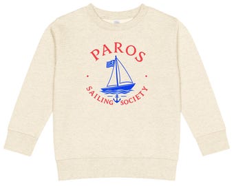 Kids Paros Greece crew neck sweatshirt