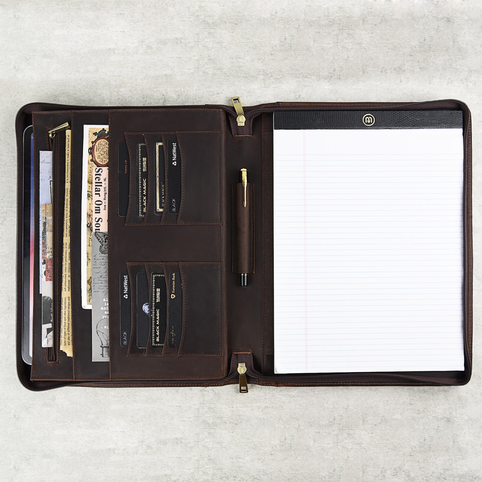 A4 Leather Portfolio Holder Documents - Il 1588xN.2985744824 8o51 