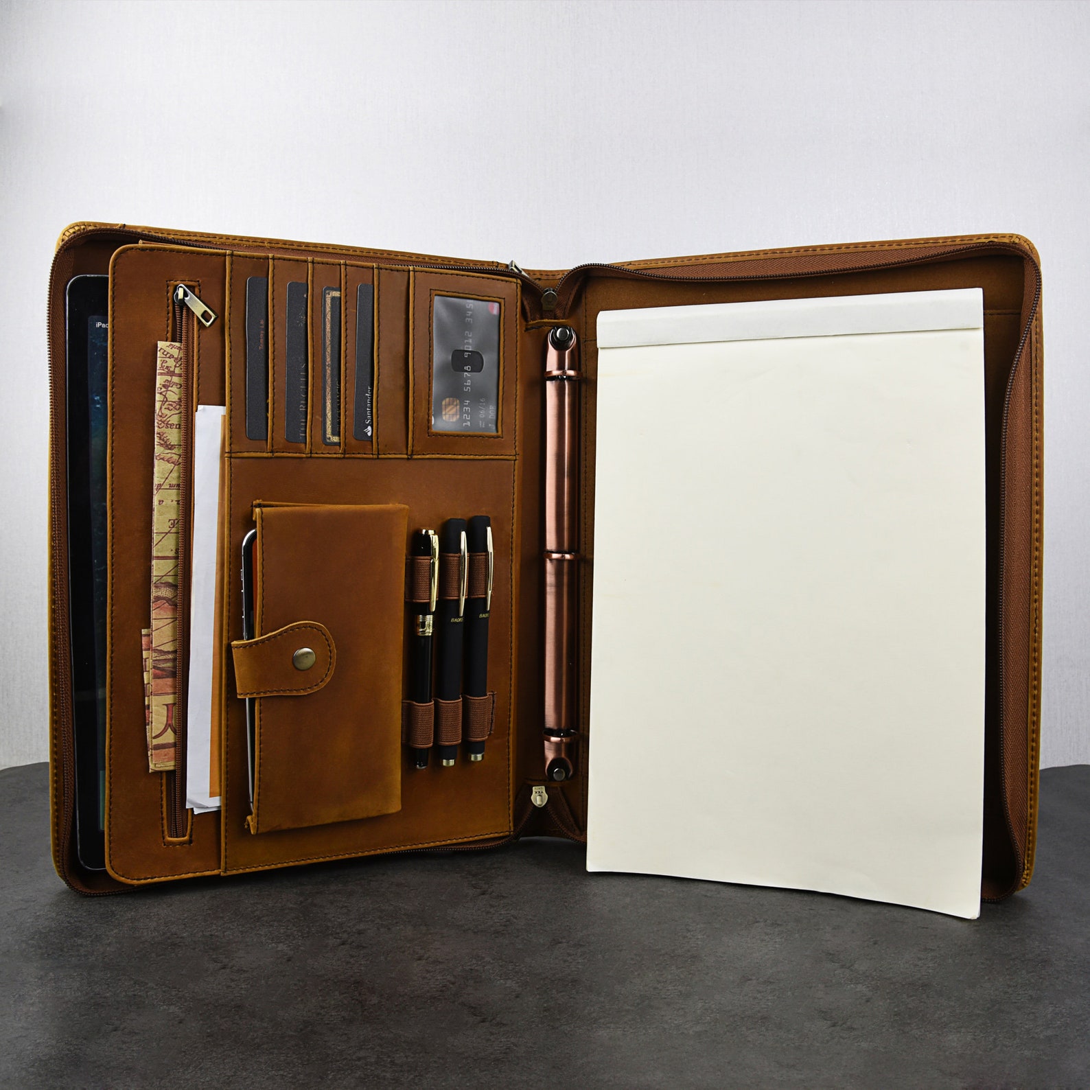 Padfolio Resume Portfolio 3 Ring Binder Folder Interview Etsy