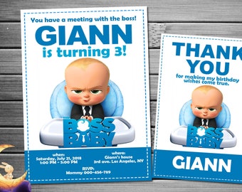 Boss Baby Invitation, Boss Baby Birthday, Boss Baby Party, Boss Baby Invites, Boss Baby Printables, Boss Baby Printable Invite, Boss Baby
