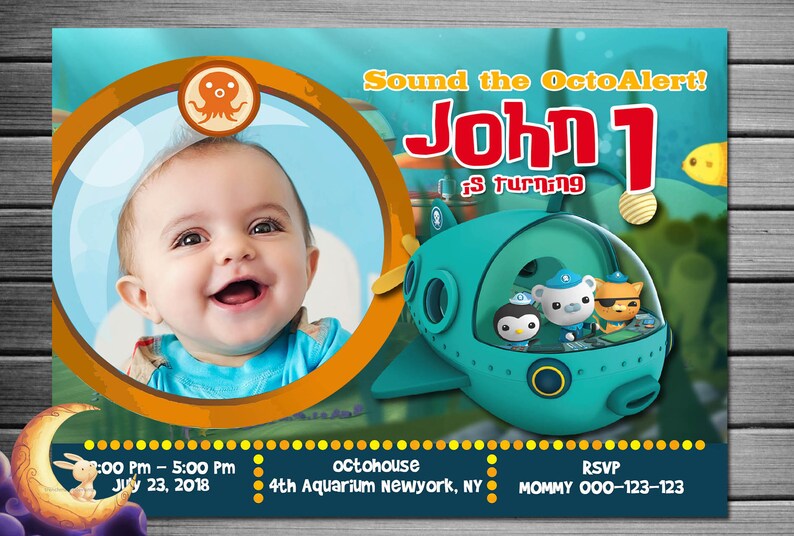 Octonauts Invitation Octonauts Birthday Octonauts Party Etsy