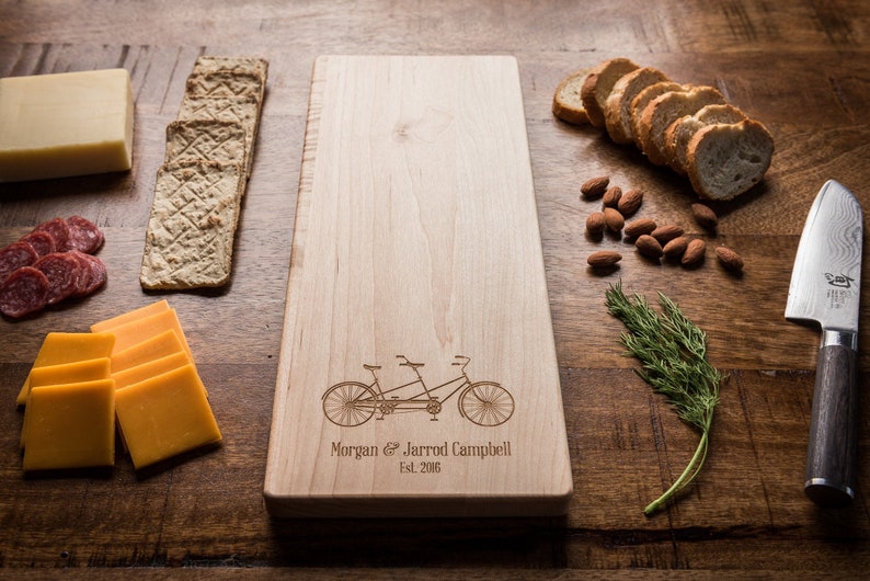 Personalized Cheese Board Charcuterie Board Engagement Gift Etsy