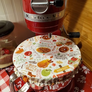 Kitchenaid Reversible Bowl Cover/Mixer Cover- Fall/Autumn/Thanksgiving/APPLE HARVEST