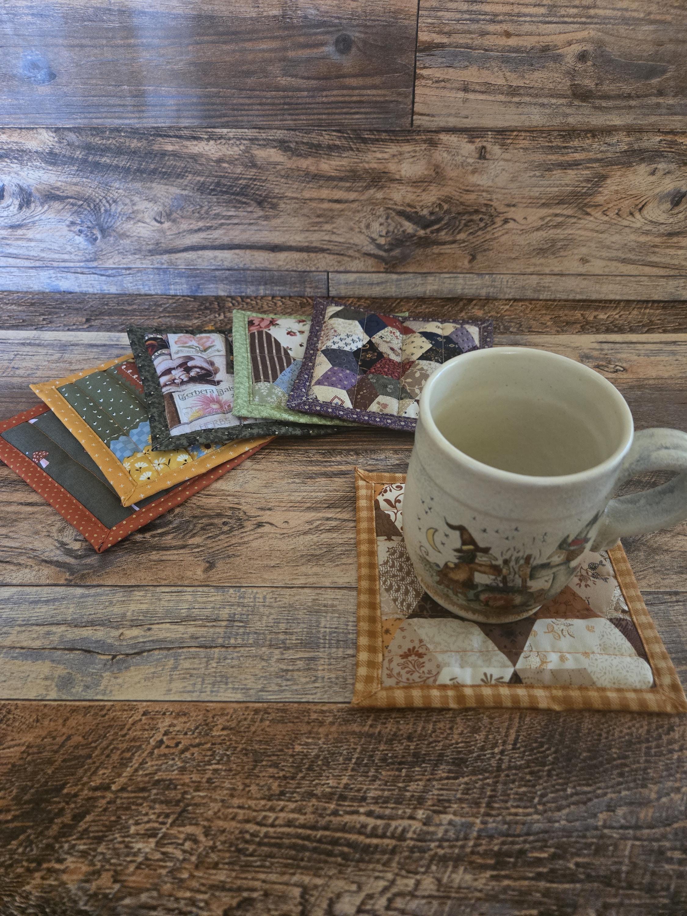 Quilted Mug Rug/coaster- YOU CHOOSE - Etsy