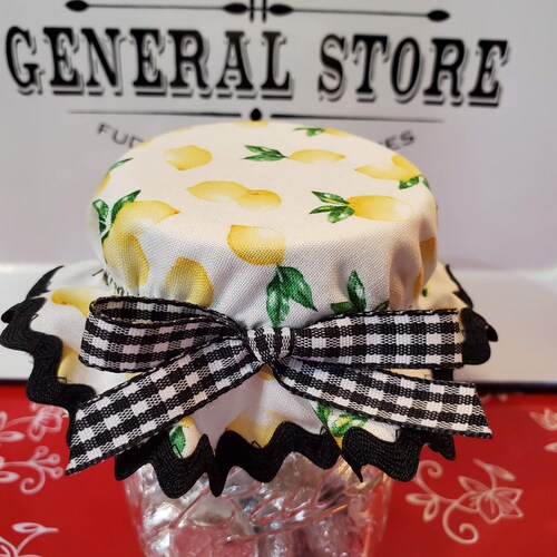 Set of 3 Mason Jar Toppers/lid Coverssummer Etsy