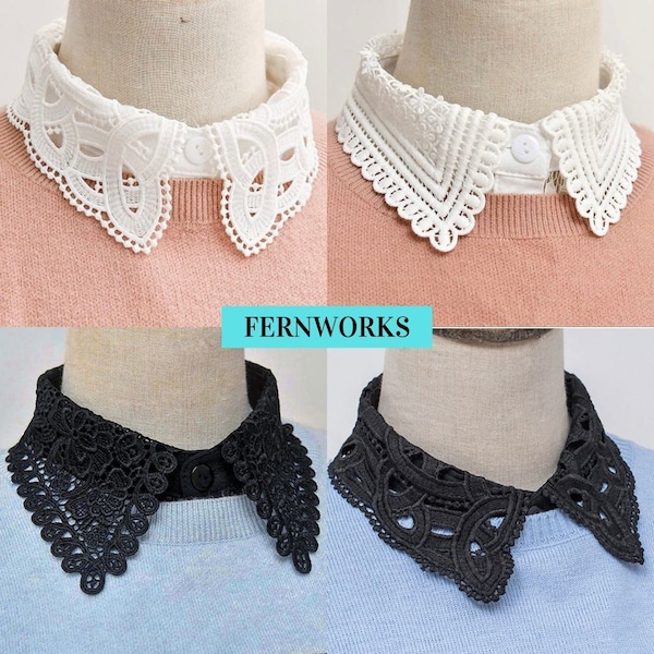Detachable Lace Collar Etsy