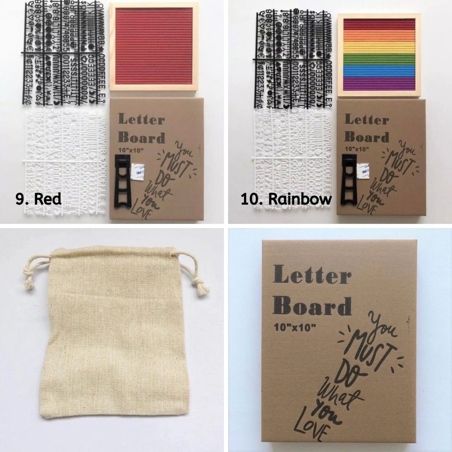 Letter Message Board 10x10inch Felt Letter Board Home Decor Etsy