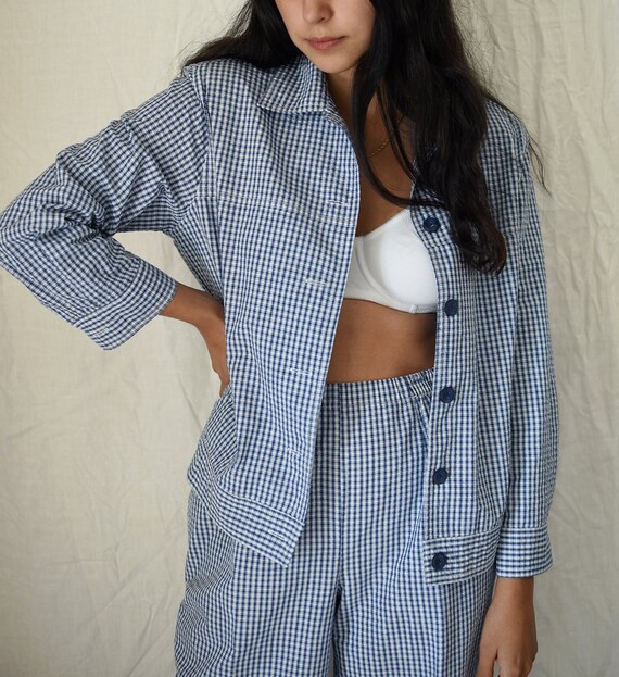 Vintage Gingham Matching Set