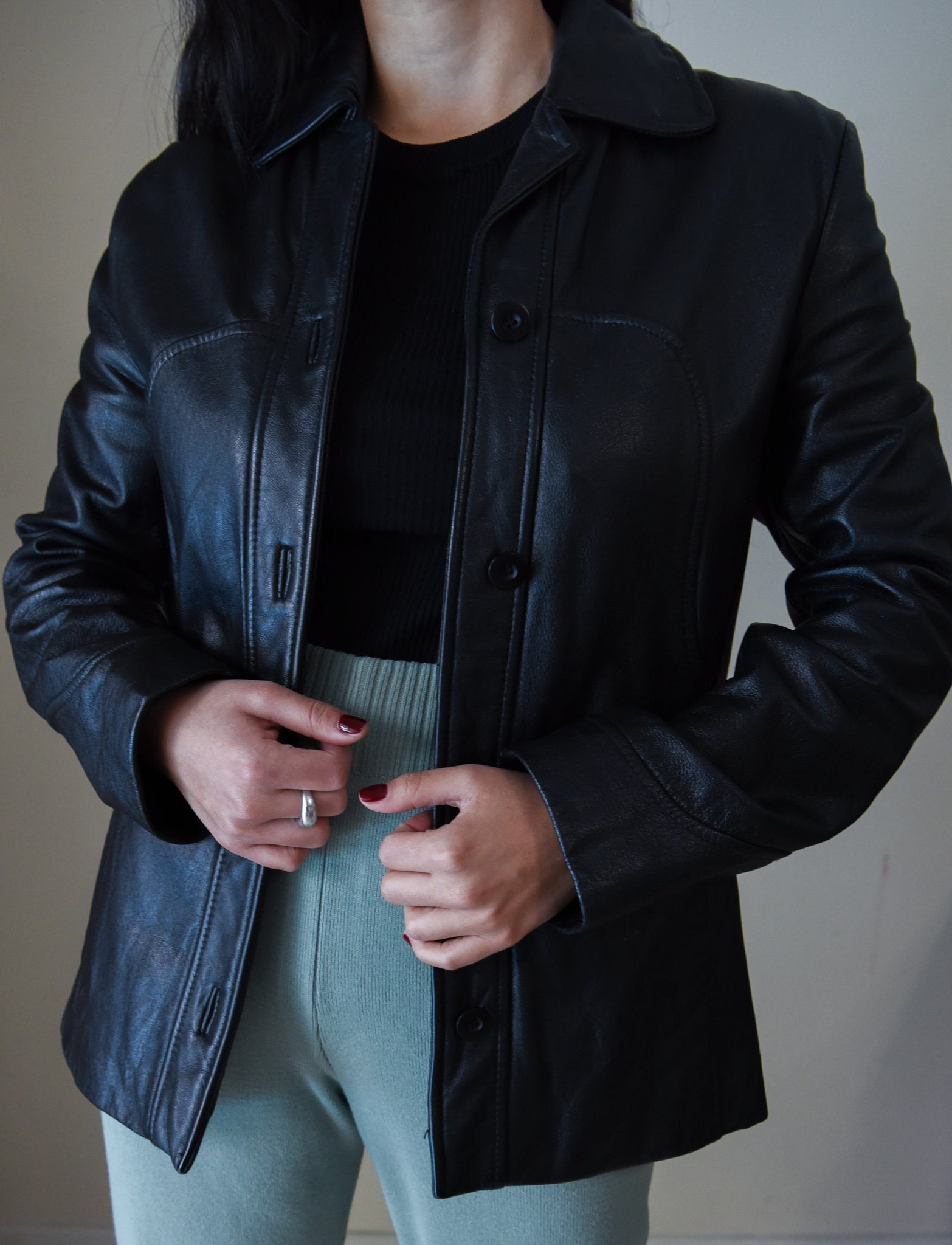 90s leather jacket - Etsy.de