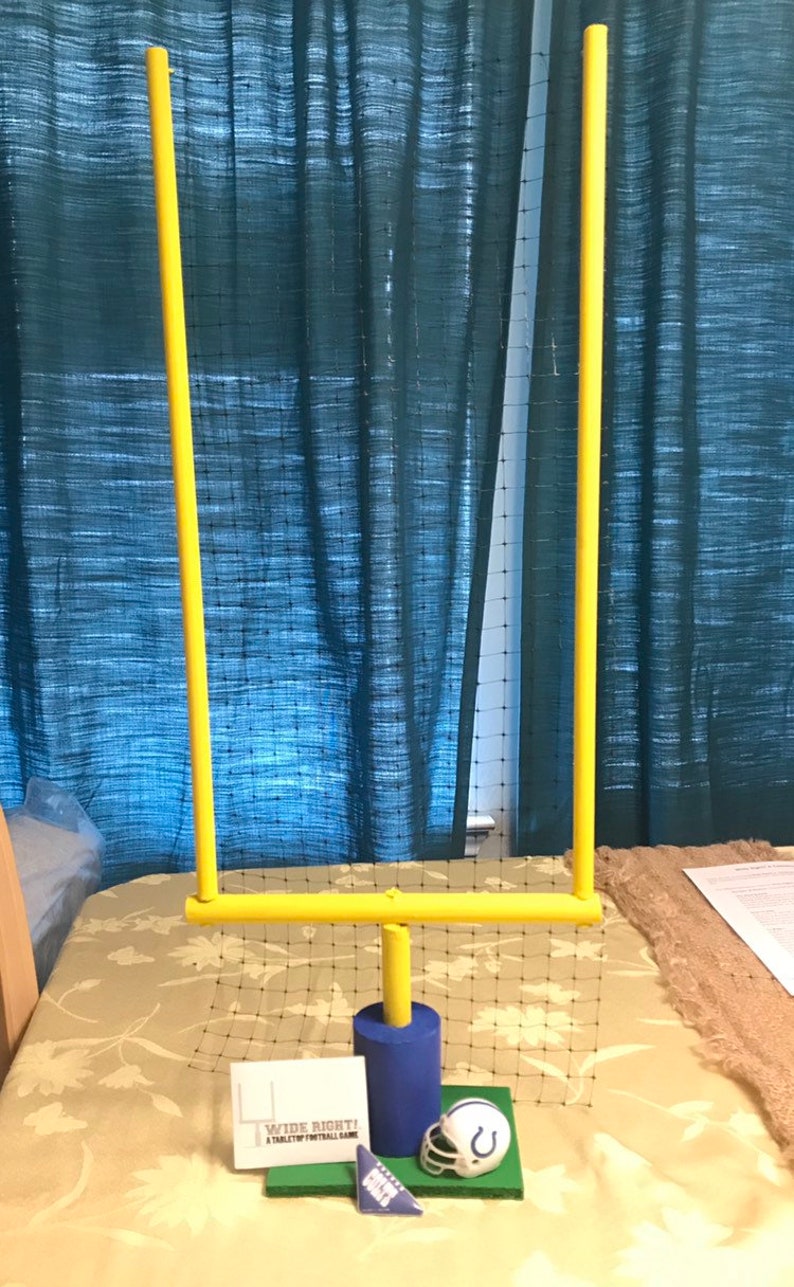 Field goal post Wide Right A Tabletop Football Game™ Etsy