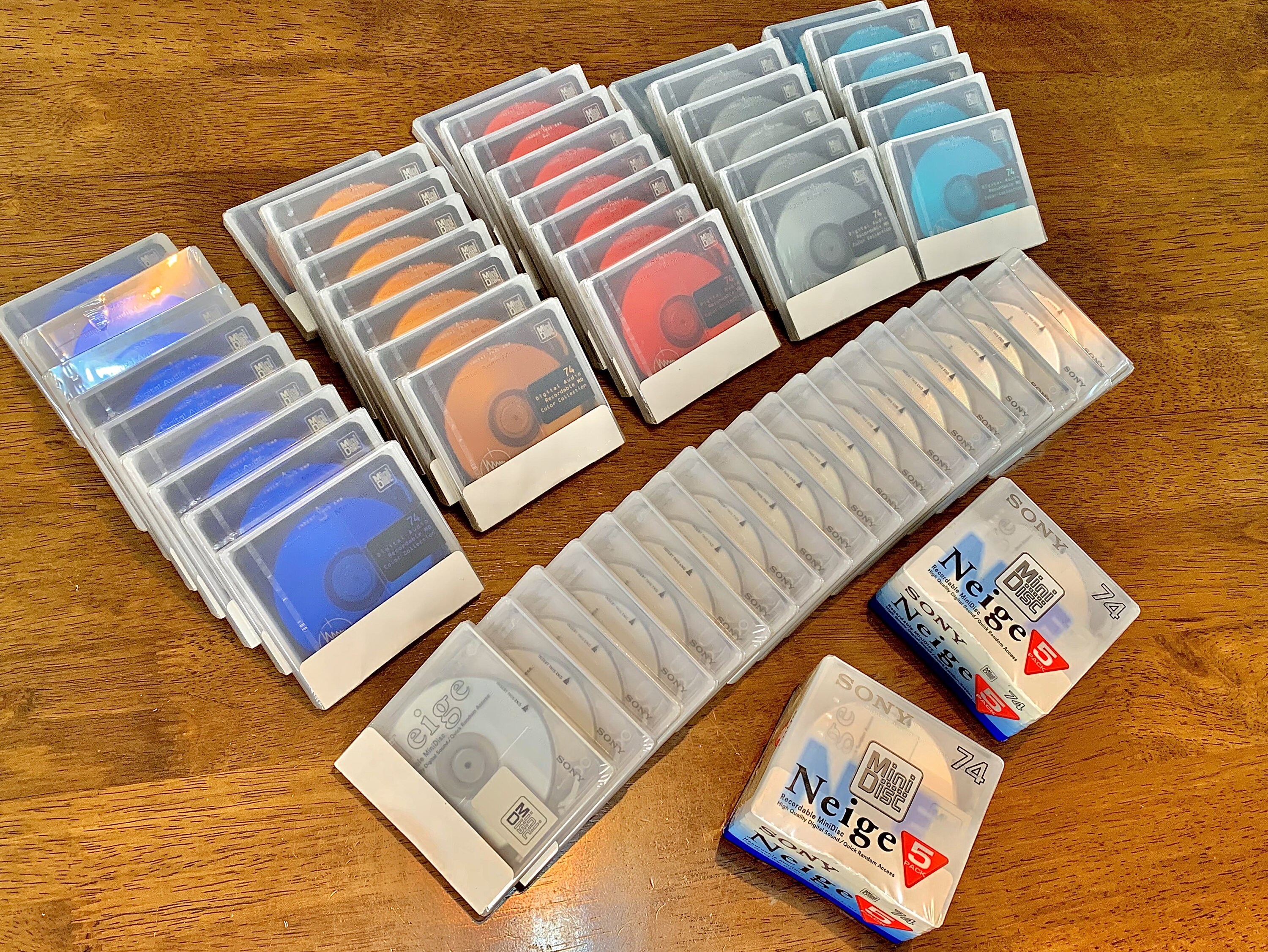 Set of 5 Original Factory Sealed Blank Minidiscs Etsy