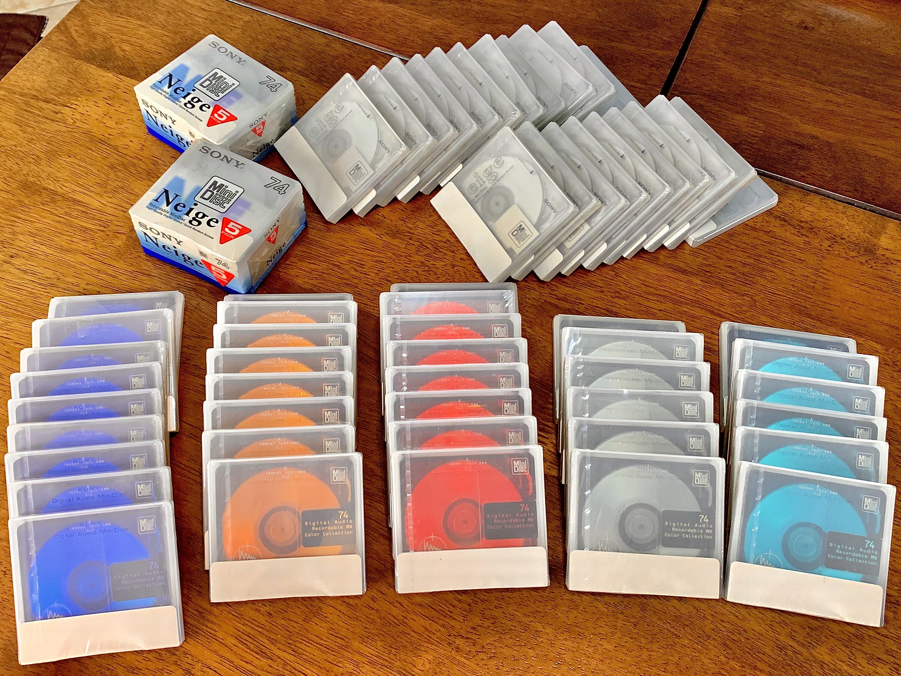 Set of 5 Original Factory Sealed Blank Minidiscs Etsy