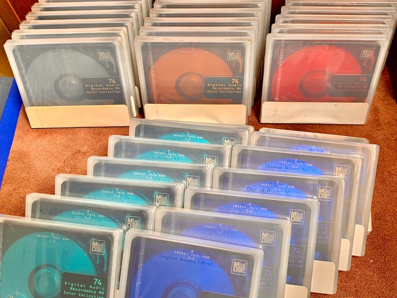 Set of 5 Original Factory Sealed Blank Minidiscs Etsy