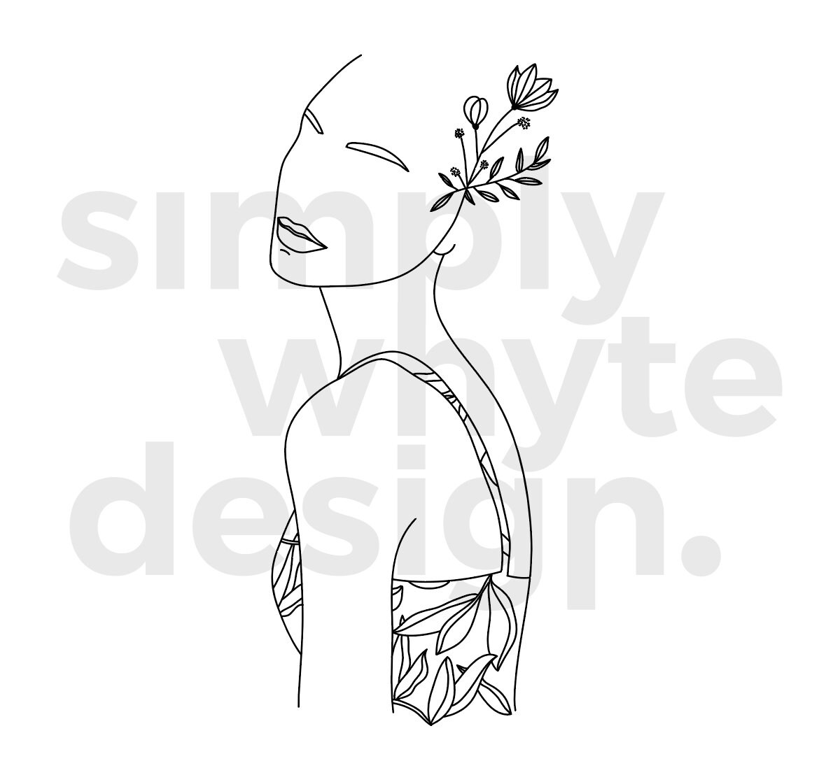 Free Free 276 Flower Line Art Svg SVG PNG EPS DXF File