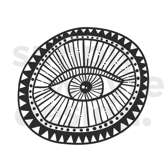Download Third Eye Clipart Digital Vector Illustration Eps Svg Etsy