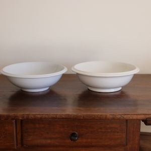 SET OF 2 Antique Ironstone Wash bowl, English Ironstone Bowl