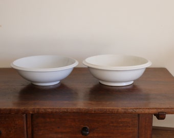 SET OF 2 Antique Ironstone Wash bowl, English Ironstone Bowl