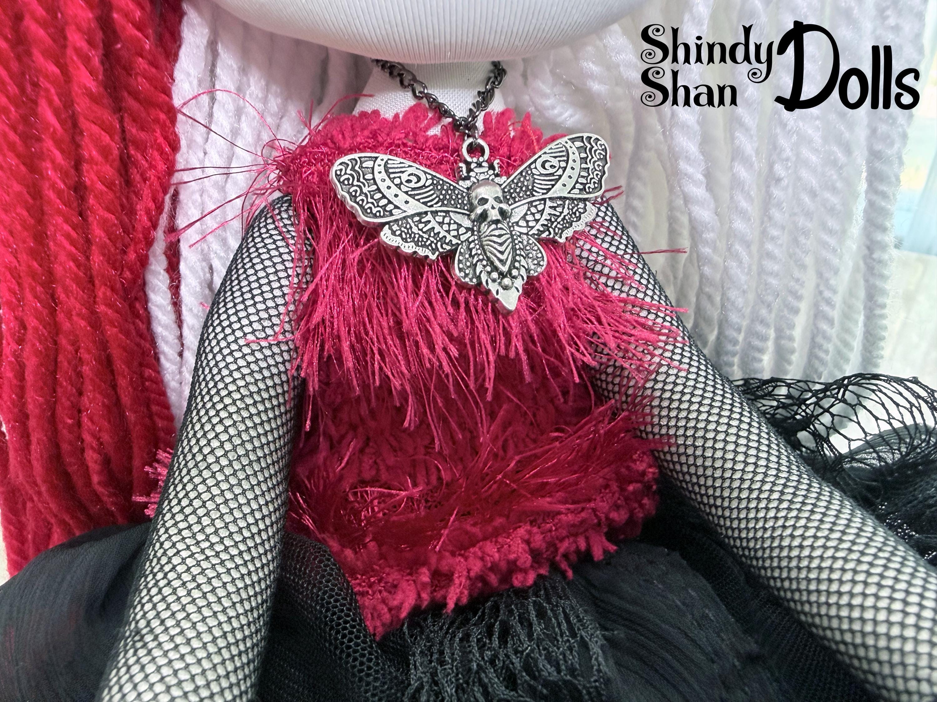 Goth Doll - Creepy Rag Doll - Horror Collectible Handmade Art - Animal ...