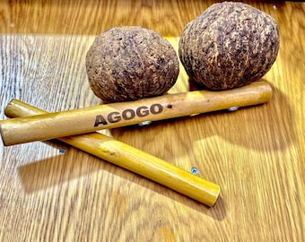 Agogo de Castanha | Handmade Agogo Bells by Contra-Mestre Zap | Authentic Brazilian Craftsmanship