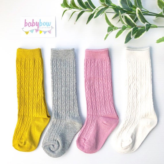 high socks for baby girl