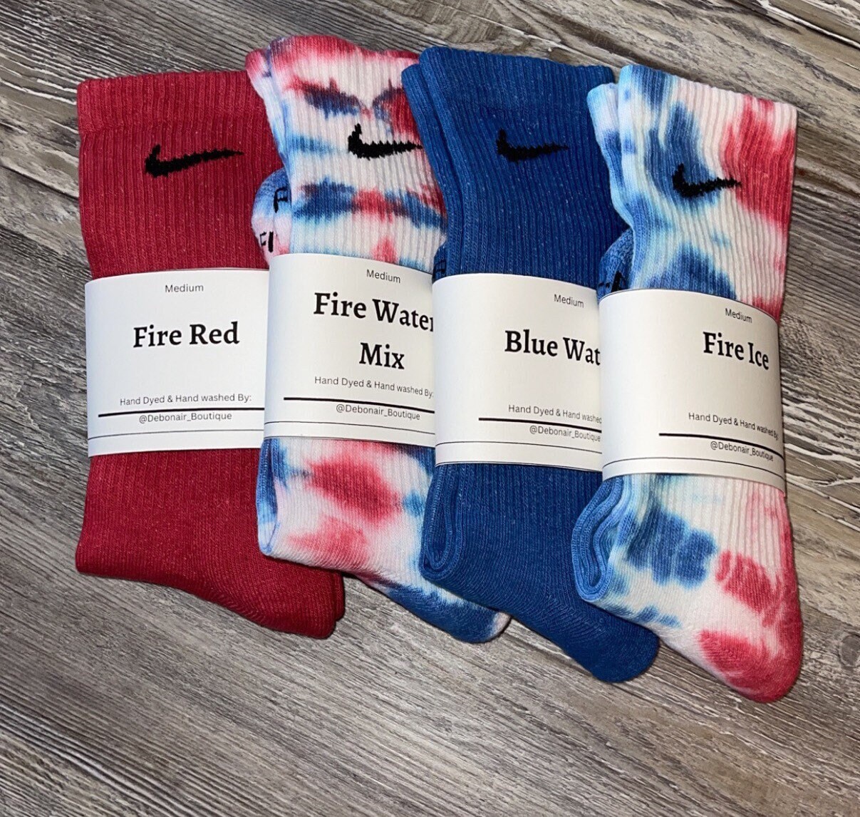 Red Nike Socks Etsy Singapore