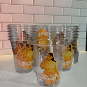 Custom Birthday Girl Party Cups – 16oz Clear Plastic Cups with Your Uploaded Photo – 90s/2000s Aesthetic Party Favors image 9