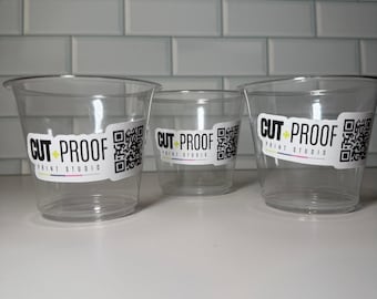 Custom QR Code Stickers – Waterproof Vinyl, Matte or Glossy Finish | Scan to Order, Menu, Website, Social Link Stickers for Businesses