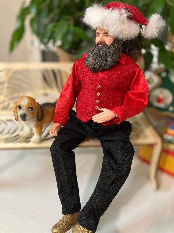 Down Jacket, Pants and Sweater for Hagrid and Ken Doll 