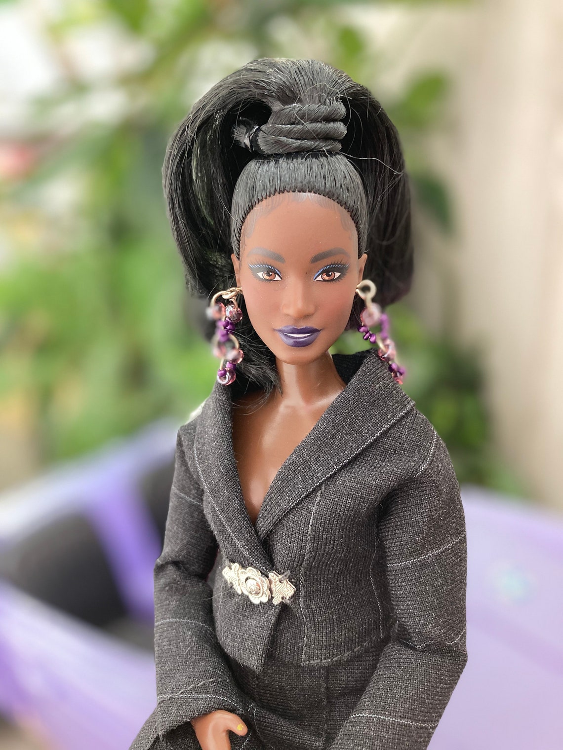 Black Jacket and Skirts for Curvy Barbie Doll - Etsy