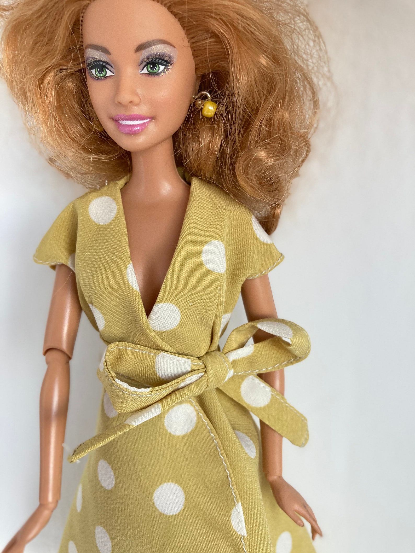 Wrap dress for Barbie Doll Etsy