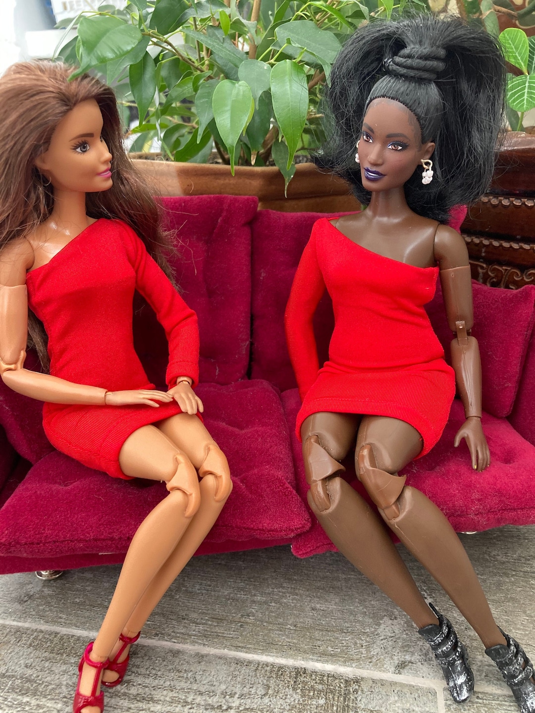 One Shoulder Supplex Dress for Barbie Doll - Etsy