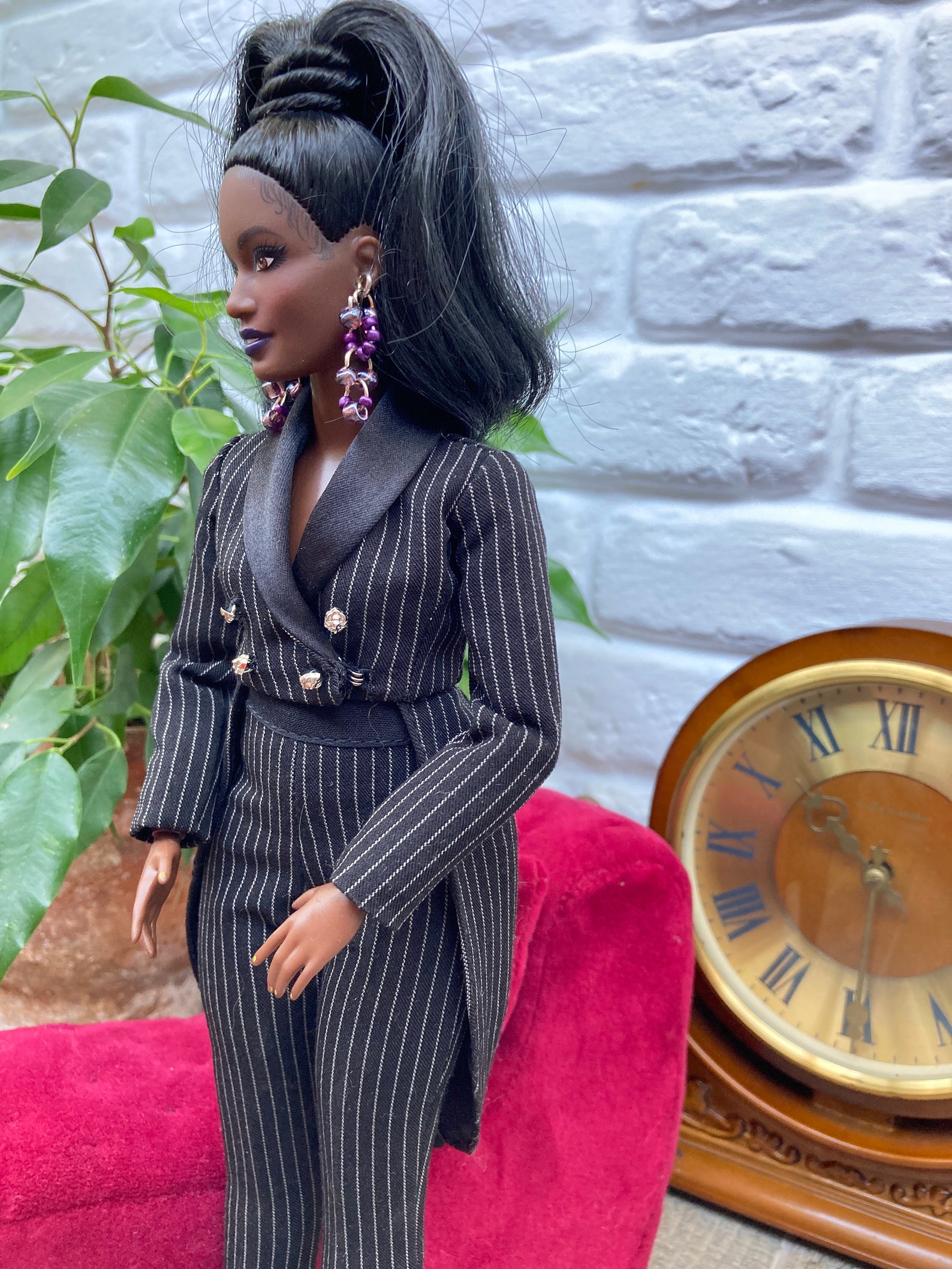 Black Tailcoat and Pants for Curvy Barbie Doll - Etsy