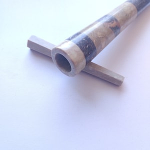 Meerdere stenen chillum, chillum roken, marmeren stenen chillum, baba chillum, handgemaakte chillum, rookpijp, tabakspijp