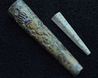 Ganesha Chillum, Marmeren Chillum, Stone Chillum, Rookpijp, Roken Chillum, Chillum, Baba Chillum, Indische Chillum, Handgemaakte Chillum,