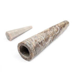 Ganesha Chillum, Marmor Chillum, Tabak Stein Chillum, Pfeife, Rauchen Chillum, Baba Chillum, indisches Chillum, handgemachtes Chillum